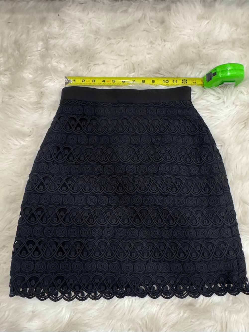 Kookai Black Lace Pencil Skirt